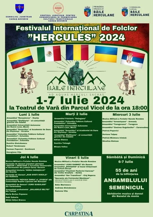 Festivalul Internațional de Folclor "Hercules", la Băile Herculane