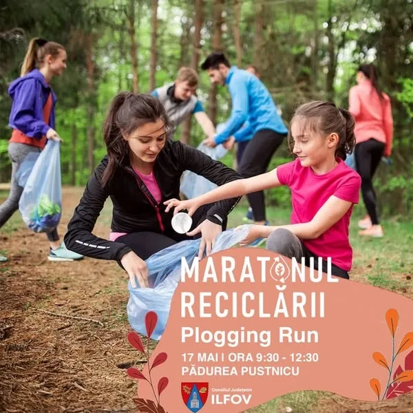 Ilfovul dă tonul – Maratonul Reciclării Plogging EcoTrack, în pădurea Pustnicu