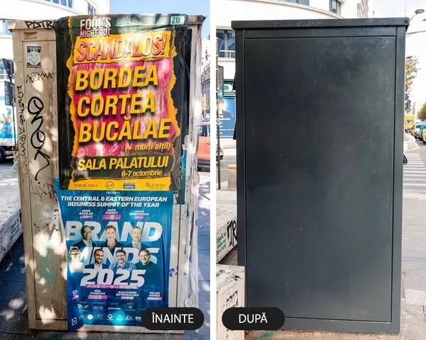 Fără mizerie! Fără afișe lipite ilegal în București!