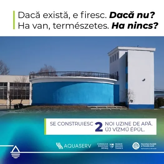 Apă curată pentru fiecare familie din județul Mureș
