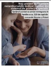 Nou proiect cu finanțare nerambursabilă dedicat copiilor din sistemul de protecție specială Cluj
