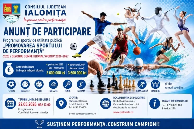 ANUNȚ DE PARTICIPARE