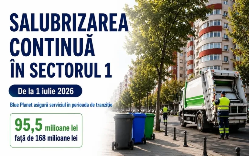 Primar Sector 1: Intrăm într-o nouă etapă a schimbării sistemului de salubrizare