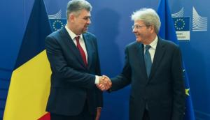 Discuție Ciolacu- Gentiloni despre deficitul bugetar al Rom&acirc;niei