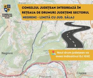 Nou sector integrat &icirc;n rețeaua de drumuri județene Cluj