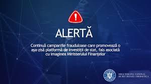 Directoratul Național de Securitate Cibernetică avertizează despre noi &icirc;ncercări de &icirc;nșelăciune printr-o falsă platformă de investiții