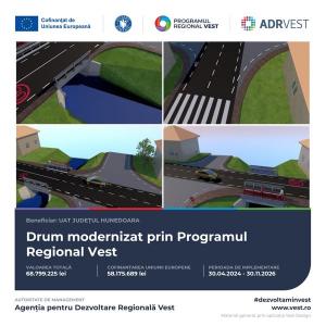 Modernizarea Drumului Județean 705A din Hunedoara