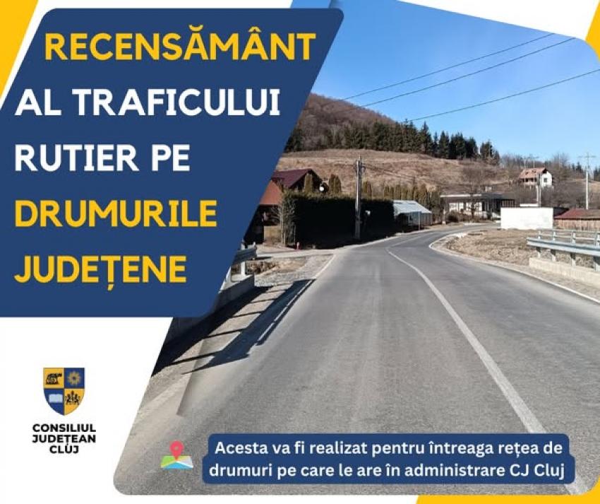 Recensăm&acirc;nt al traficului rutier pe drumurile județene