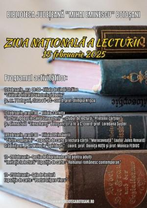 Ziua Națională a Lecturii: Activități pentru cei mari și cei mici, la Biblioteca Județeană Botoșani