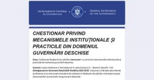 Un nou chestionar de feedback privind calitatea serviciilor administrației publice