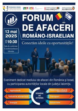 FORUM DE AFACERI ROMÂNIA–ISRAEL,  13 mai 2025, SLOBOZIA