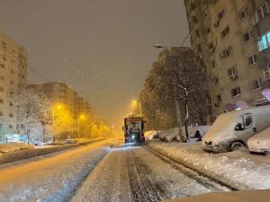 La această oră, Bucureștiul se află sub avertizare de cod roșu de ninsoare