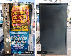 Fără mizerie! Fără afișe lipite ilegal &icirc;n București!