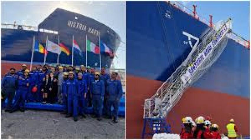 “Histria Narvi”, lansată la apă în Şantierul Naval Constanţa!